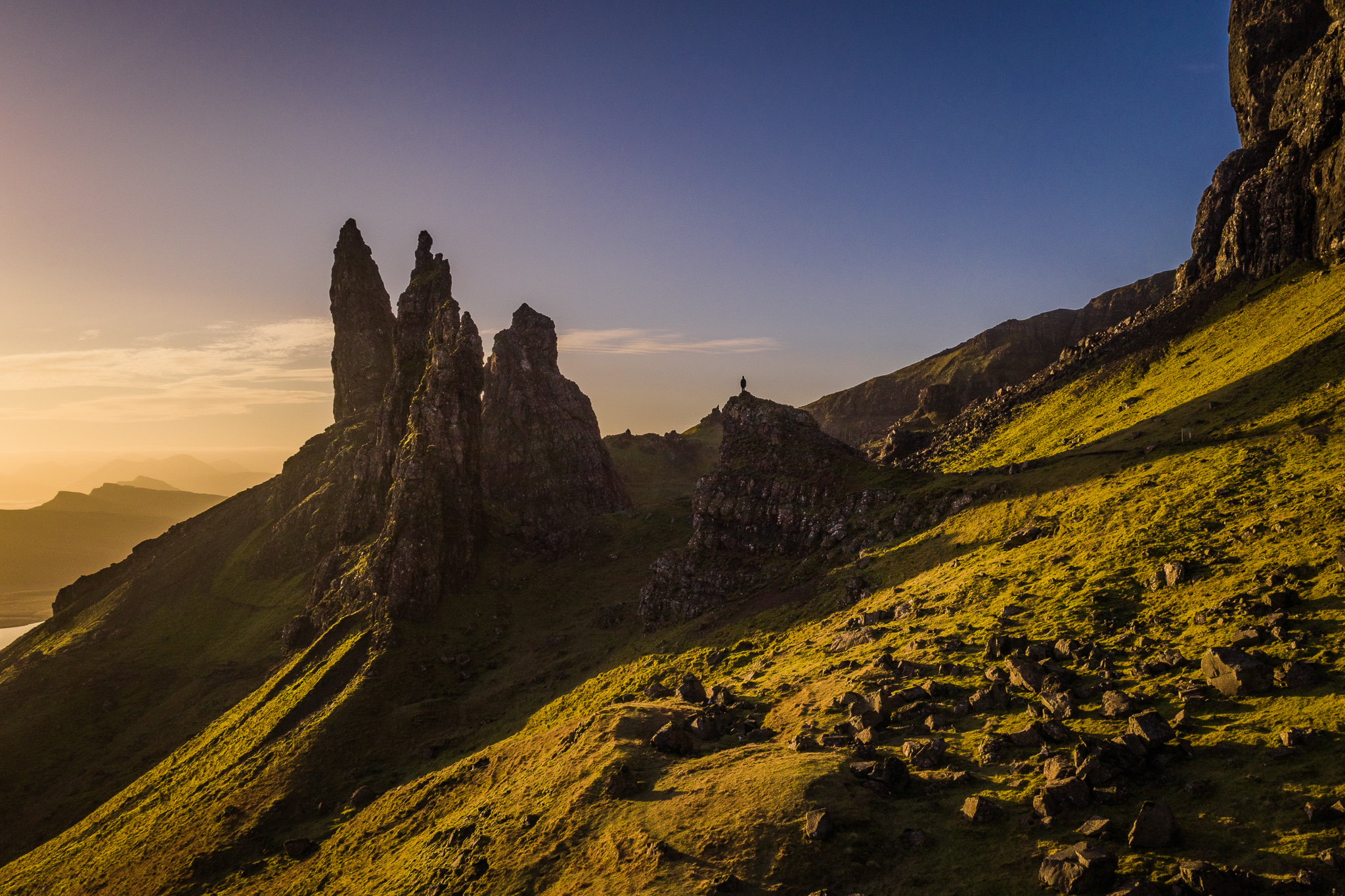 old man of storr sunrise dji mavic 2 pro