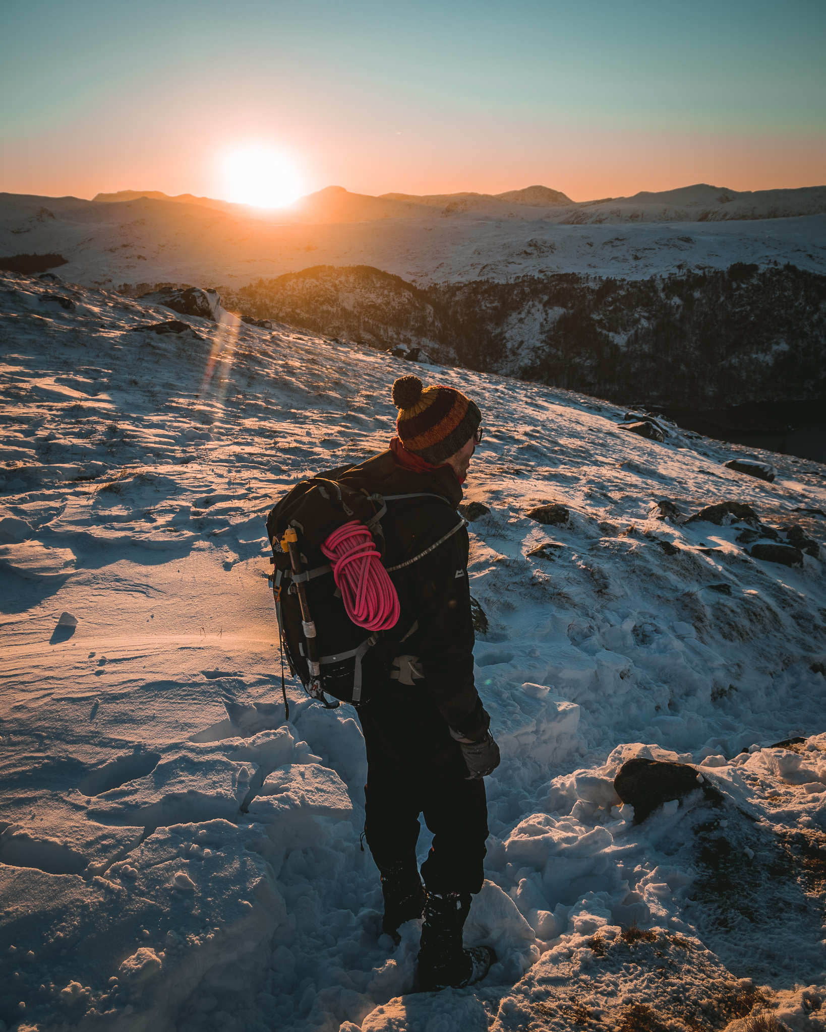 mountain lake district man