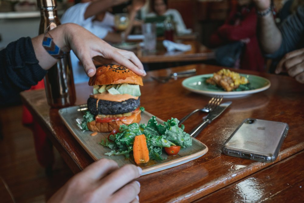 greens organic cusco vegan burger