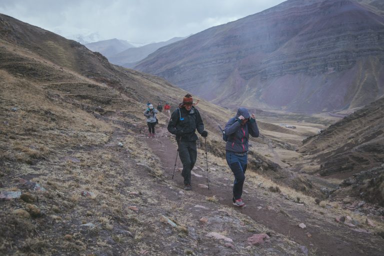 rainbow mountain basecamp hike flashpack