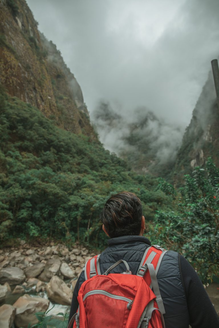 aguas calientes misty mountains portrait