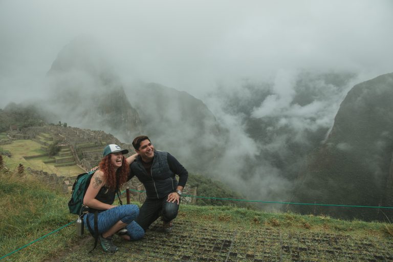 machu picchu misty rain