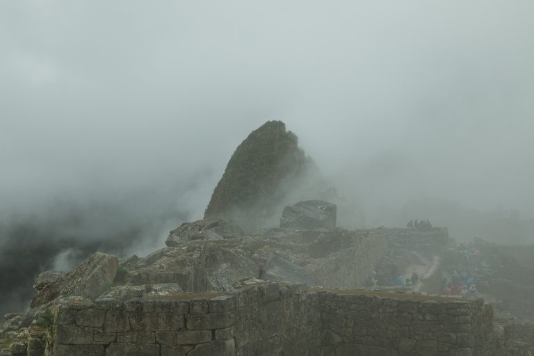 machu picchu very misty