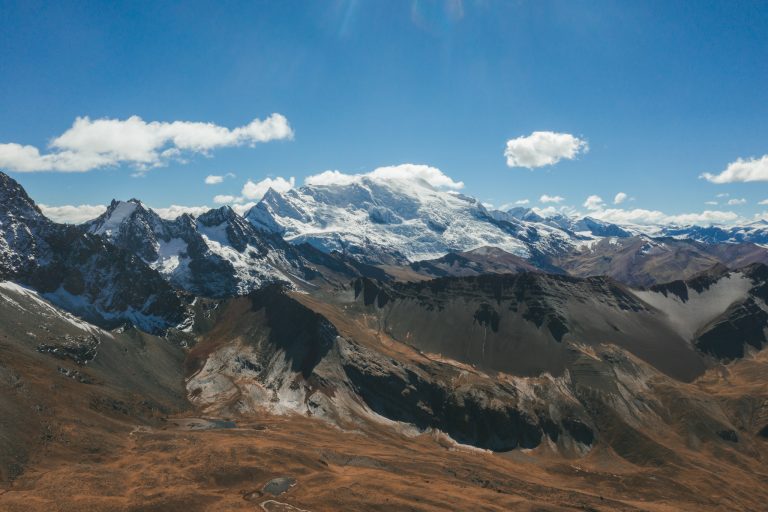 rainbow mountain dji drone glacier