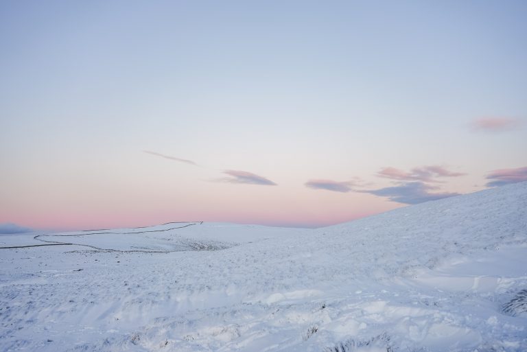 pasel sunset yorkshire dales snow