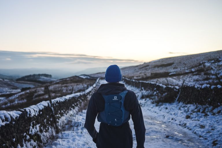 pen y ghent yorkshire dales trail running man salomon snow